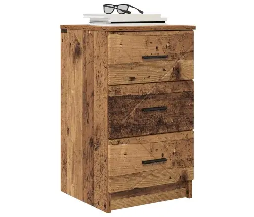 Nakts Skapītis Vecs Koks 38 X 38 X 66 Cm Inženierijas Koks Vidaxl