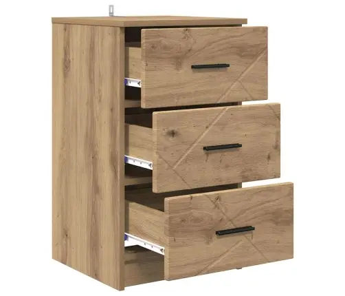 Nakts Skapītis Ar Atvilktni Amatnieku Ozola 38 X 38 X 66 Cm Vidaxl