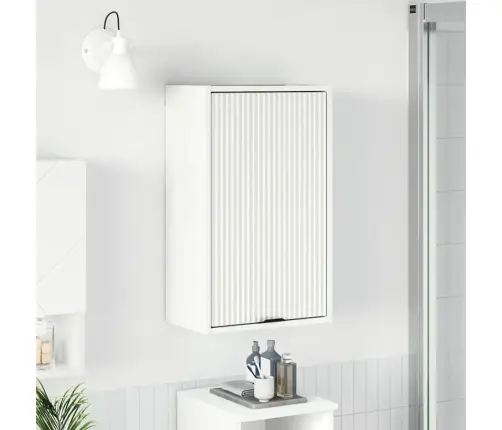 Vannas Istabas Skapītis Ar Uzglabāšanu Balts 39 X 23.5 X 65 Cm Vidaxl