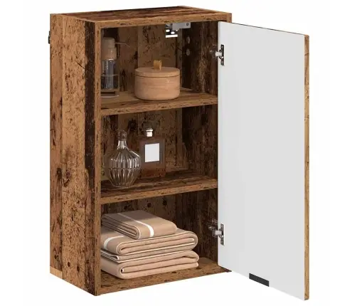 Vonios Spintelė Su Saugykla Senovinis Medis 39 X 23,5 X 65 Cm