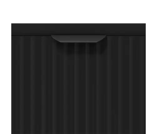 Vannitoa Kapp Uksega Must 39,5 X 36 X 88 Cm Tehispuit & Metall