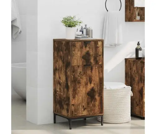 Vonios Spintelė Su Stalčių Rūkyta Ąžuolas 39,5 X 36 X 88 Cm