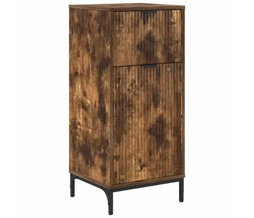 Vonios Spintelė Su Stalčių Rūkyta Ąžuolas 39,5 X 36 X 88 Cm