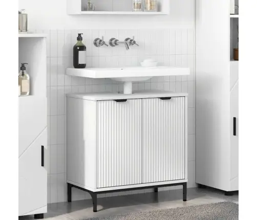 Vonios Kriauklės Spinta Su Saugykla Balta 60.5 X 33.5 X 61 Cm