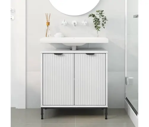 Vonios Kriauklės Spinta Su Saugykla Balta 60.5 X 33.5 X 61 Cm