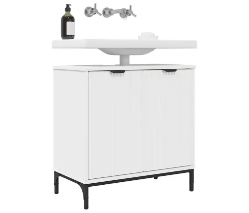 Vonios Kriauklės Spinta Su Saugykla Balta 60.5 X 33.5 X 61 Cm