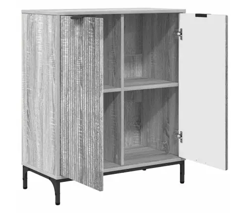 Puse Pelēka Sonomas Ozola 69.5 X 33 X 82 Cm Inženierijas Koks Vidaxl