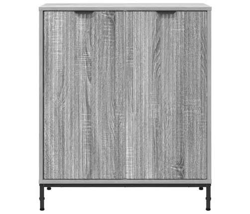 Puse Pelēka Sonomas Ozola 69.5 X 33 X 82 Cm Inženierijas Koks Vidaxl