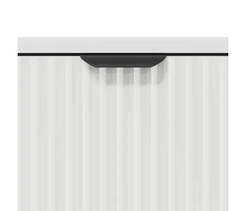 Puse Ar Atvilktni Balts 79.5 X 33 X 82 Cm Inženierijas Koks Vidaxl