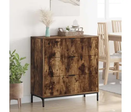 Kõide Sahtliga Suitsetatud Tamm 79,5 X 33 X 82 Cm Tehispuit