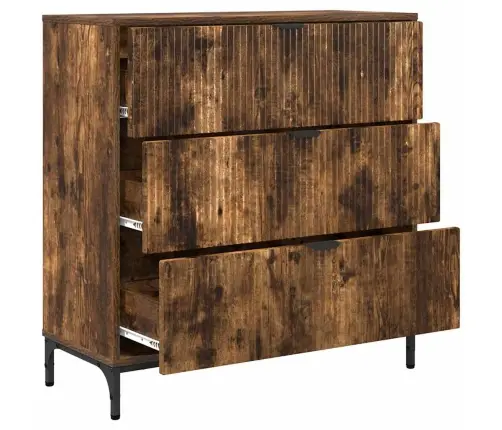 Kõide Sahtliga Suitsetatud Tamm 79,5 X 33 X 82 Cm Tehispuit