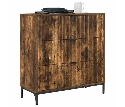 Kõide Sahtliga Suitsetatud Tamm 79,5 X 33 X 82 Cm Tehispuit