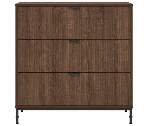 Puse Brūna Ozolkoka 79.5 X 33 X 82 Cm Inženierijas Koks Vidaxl