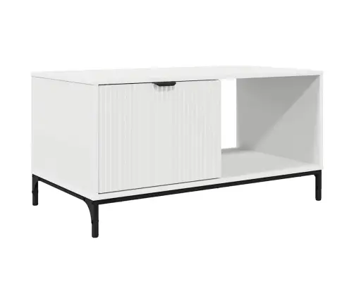 Kafijas Galdiņš Balts 90 X 49 X 46 Cm Inženierijas Koks Vidaxl