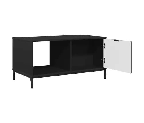 Kafijas Galdiņš Melna 90 X 49 X 46 Cm Inženierijas Koks Vidaxl