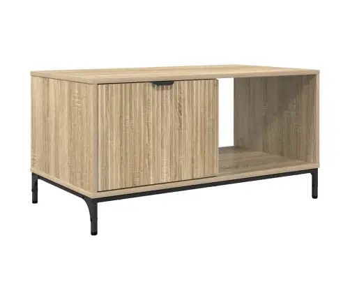 Kafijas Galdiņš Sonomas Ozola 90 X 49 X 46 Cm Inženierijas Koks Vidaxl