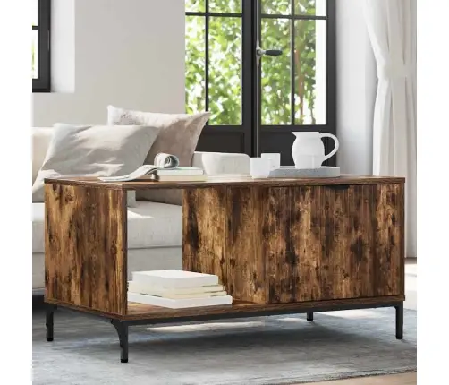 Kohvilaud Suitsutatud Tamm 90 X 49 X 46 Cm Tehispuit Kohvilaud Suitsutatud Tamm 90 X 49 X 46 Cm Tehispuit