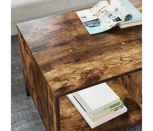 Kohvilaud Suitsutatud Tamm 90 X 49 X 46 Cm Tehispuit Kohvilaud Suitsutatud Tamm 90 X 49 X 46 Cm Tehispuit