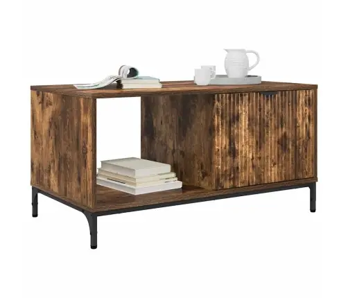 Kohvilaud Suitsutatud Tamm 90 X 49 X 46 Cm Tehispuit Kohvilaud Suitsutatud Tamm 90 X 49 X 46 Cm Tehispuit