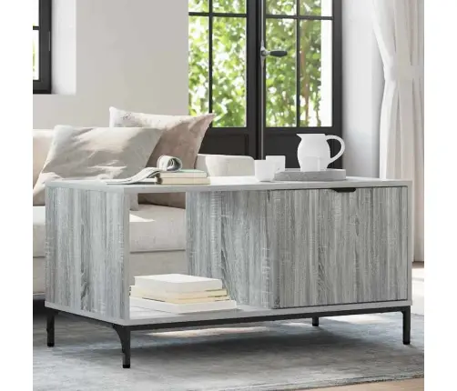 Kafijas Galdiņš Pelēka Sonomas Ozola 90 X 49 X 46 Cm Vidaxl Kafijas Galdiņš Pelēka Sonomas Ozola 90 X 49 X 46 Cm Vidaxl