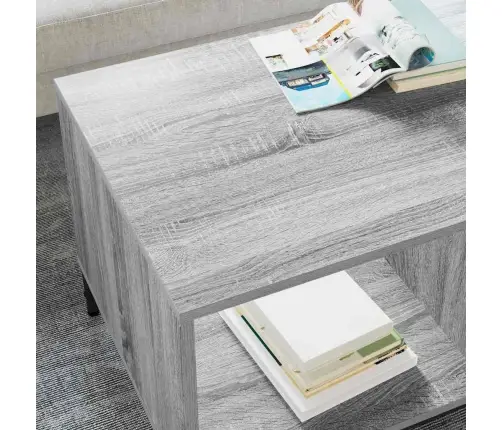 Kafijas Galdiņš Pelēka Sonomas Ozola 90 X 49 X 46 Cm Vidaxl Kafijas Galdiņš Pelēka Sonomas Ozola 90 X 49 X 46 Cm Vidaxl