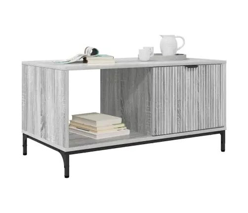 Kafijas Galdiņš Pelēka Sonomas Ozola 90 X 49 X 46 Cm Vidaxl Kafijas Galdiņš Pelēka Sonomas Ozola 90 X 49 X 46 Cm Vidaxl