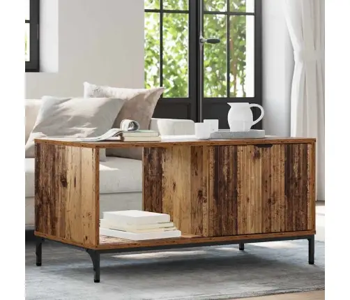 Kohvilaud Vana Puit 90 X 49 X 46 Cm Tehispuit