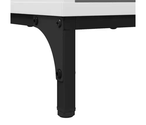 Kabalas Su Stalčių Balta 89.5 X 33 X 82 Cm Apdirbta Mediena