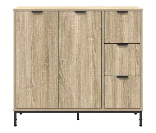 Puse Sonomas Ozola 89.5 X 33 X 82 Cm Inženierijas Koks Vidaxl Puse Sonomas Ozola 89.5 X 33 X 82 Cm Inženierijas Koks Vidaxl