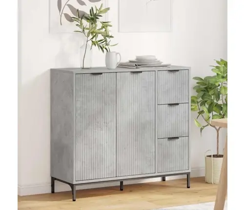 Kabalas Betono Pilka 89,5 X 33 X 82 Cm Apdirbta Mediena