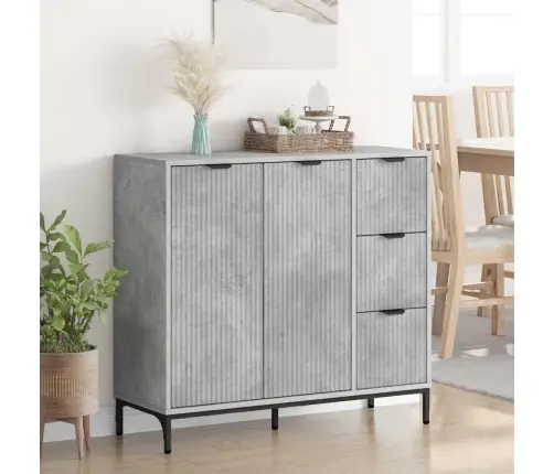 Kabalas Betono Pilka 89,5 X 33 X 82 Cm Apdirbta Mediena