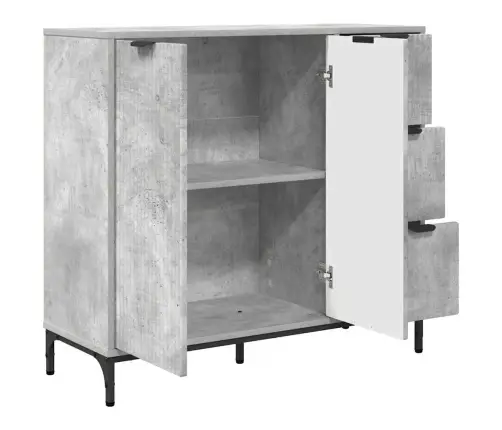 Kabalas Betono Pilka 89,5 X 33 X 82 Cm Apdirbta Mediena