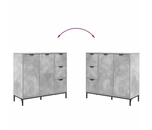 Kabalas Betono Pilka 89,5 X 33 X 82 Cm Apdirbta Mediena