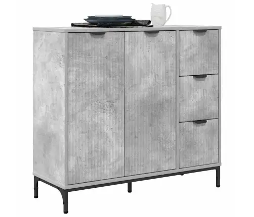 Kabalas Betono Pilka 89,5 X 33 X 82 Cm Apdirbta Mediena