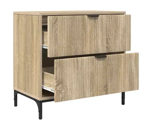 Naktsgaldiņš Sonomas Ozola 63.5 X 36 X 61 Cm Inženierijas Koks Vidaxl