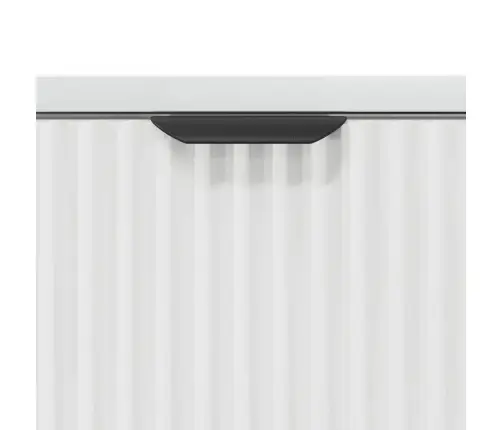 Naktsgaldiņš Spīdīgi Balta 63.5 X 36 X 61 Cm Inženierijas Koks Vidaxl