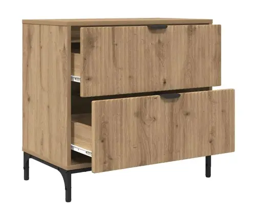 Naktsgaldiņš Ar Atvilktni Amatnieku Ozola 63.5 X 36 X 61 Cm Vidaxl