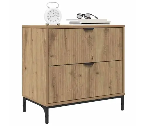 Naktsgaldiņš Ar Atvilktni Amatnieku Ozola 63.5 X 36 X 61 Cm Vidaxl