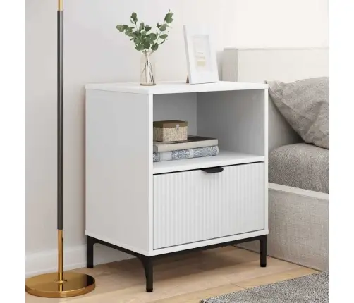 Nakts Skapīši 2 Pcs Balts 49 X 36 X 61 Cm Inženierijas Koks Vidaxl