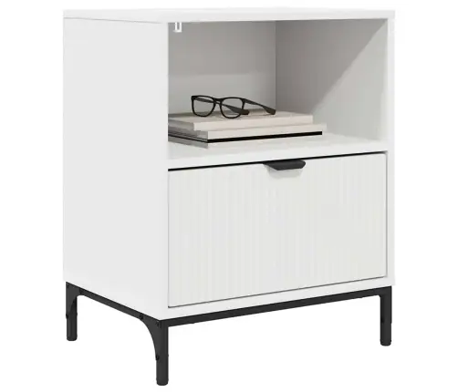 Nakts Skapīši 2 Pcs Balts 49 X 36 X 61 Cm Inženierijas Koks Vidaxl