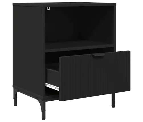 Nakts Skapīši 2 Pcs Melna 49 X 36 X 61 Cm Inženierijas Koks Vidaxl