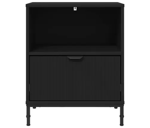 Nakts Skapīši 2 Pcs Melna 49 X 36 X 61 Cm Inženierijas Koks Vidaxl