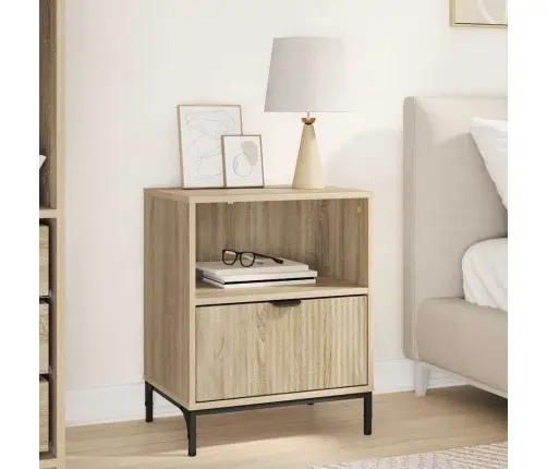 Naktsgaldiņš Sonomas Ozola 49 X 36 X 61 Cm Inženierijas Koks Vidaxl