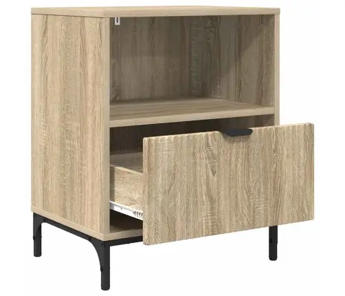 Naktsgaldiņš Sonomas Ozola 49 X 36 X 61 Cm Inženierijas Koks Vidaxl