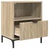 Naktiniai Staliukai 2 Pcs Sonoma Ąžuolas 49 X 36 X 61 Cm