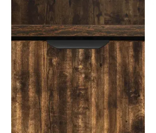 Naktsgaldiņš Ar Atvilktni Dūmakaina Ozolkoka 49 X 36 X 61 Cm Vidaxl