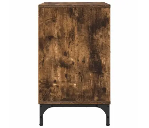 Naktsgaldiņš Ar Atvilktni Dūmakaina Ozolkoka 49 X 36 X 61 Cm Vidaxl