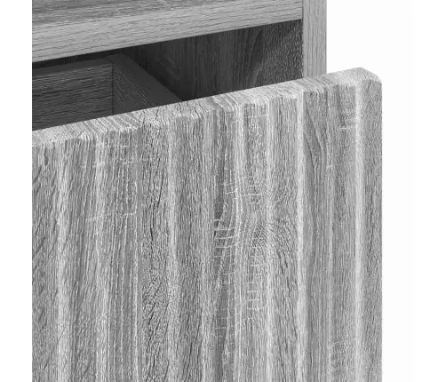 Naktsgaldiņš Ar Atvilktni Pelēka Sonomas Ozola 49 X 36 X 61 Cm Vidaxl