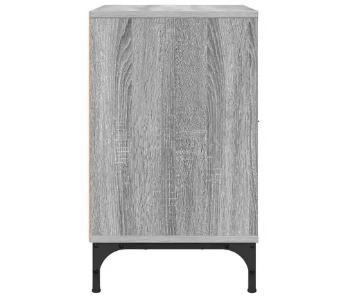 Naktiniai Staliukai 2 Pcs Pilka Sonoma Ąžuolo 49 X 36 X 61 Cm