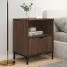 Nakts Skapīši Ar Atvilktni 2 Pcs Brūna Ozolkoka 49 X 36 X 61 Cm Vidaxl
